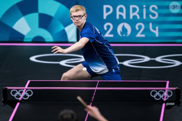 Qui s'appelle Roxane
Tennis de table. Félix Lebrun remporte la médaille de bronze en écrasant Hugo Calderano lors des jeux olympiques Paris 2024 le 4 août 2024. © Joel Marklund/Bildbyran via ZUMA Press / Bestimage 