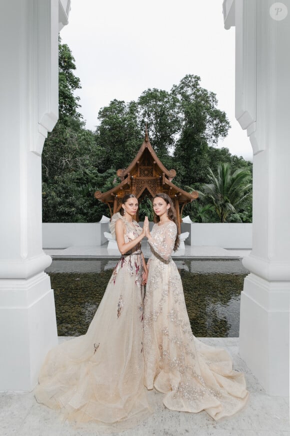 Exclusif - Shooting avec Adèle et Agathe de Fontenay (les petites filles de Geneviève) réalisé lors du programme Phuket Sandbox garantissant un séjour sur l'île de Phuket en Thaïlande sans risque aux touristes vaccinés, le 19 août 2021. © Thierry Marsaux/Bestimage