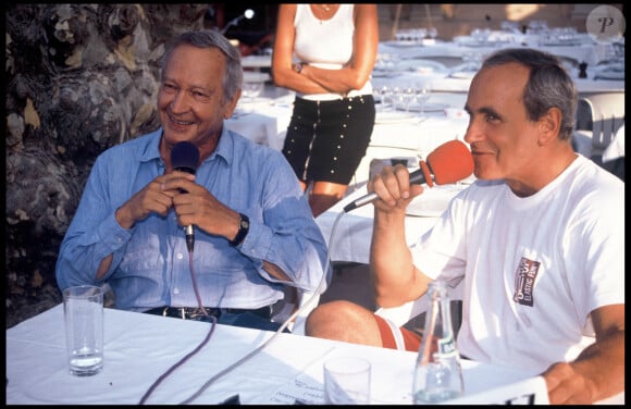 Archives - Robert Laffont et son fils Patrice à Saint Tropez en 1992.