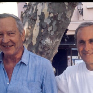 Archives - Robert Laffont et son fils Patrice à Saint Tropez en 1992.