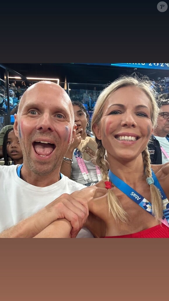 Laurence Auzière était avec son compagnon Matthieu Graffensttaden
Laurence Auzière avec son compagnon Matthieu Graffensttaden lors des demi-finales de basket aux Jeux Olympiques de Paris 2024 à l'Arena Bercy le 8 août 2024.