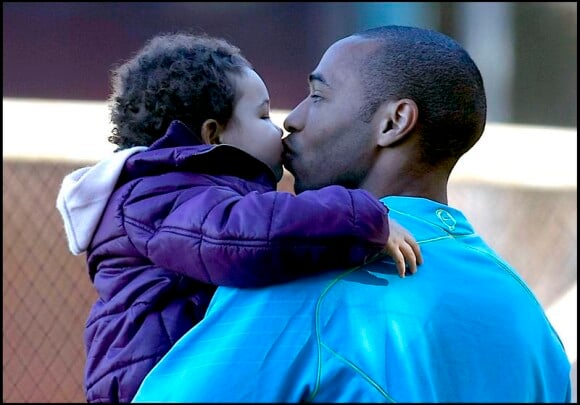 Thierry Henry et sa fille Téa