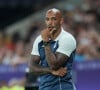 Que sait-on sur la vie sentimentale de Thierry Henry, qui dispute une finale des JO ce soir ?
Thierry Henry (sélectionneur de l'équipe de France), Football , France vs USA pendant les Jeux Olympiques Paris à Nice, France. Norbert Scanella/Panoramic/Bestimage