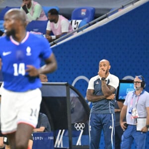 thierry Henry (France) , Football masculin, France vs Egypte, demi-finale des Jeux Olympiques Paris 2024