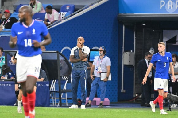 thierry Henry (France) , Football masculin, France vs Egypte, demi-finale des Jeux Olympiques Paris 2024