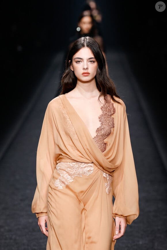 Deva Cassel - Défilé de mode Femmes automne-hiver 2024/2025 "Alberta Ferretti" lors de la fashion week de Milan. Le 21 février 2024 