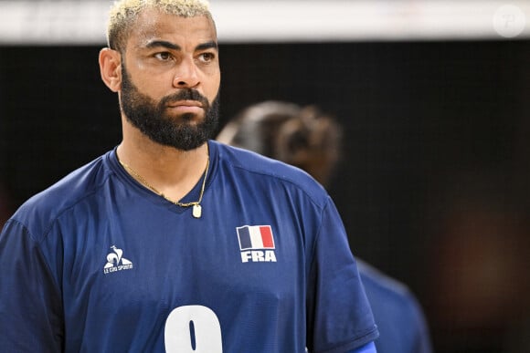 Earvin Ngapeth - Victoire de l'équipe de France de volley ball en finale face à la Pologne (25-19, 25-20, 25-23) aux Jeux Olympiques de Paris2024 (JO), le 10 août 2024. © Jacovides / Perusseau / Bestimage 