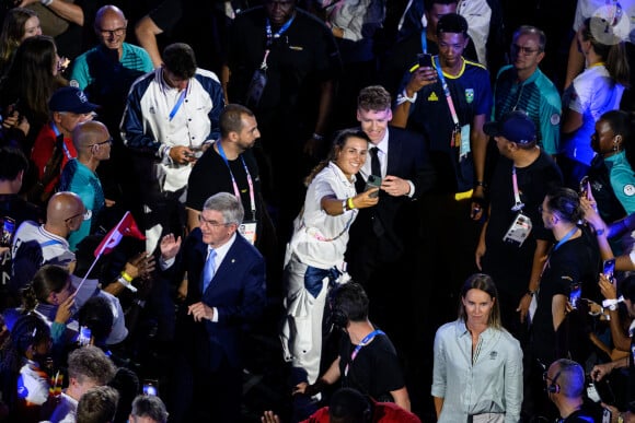 "Je vais assister aux Jeux, c'est-à-dire que je serai à la cérémonie de clôture et je vais assister à quelques épreuves. Et puis après je serai de cérémonie et le speaker du Stade de France pour les épreuves d'athlétisme" avait-il expliqué à nos confrères du Bien Public
Cérémonie de clôture des Jeux Olympiques de Paris 2024 au stade de France à Saint-Denis le 11 août 2024. © Joel Marklund/Bildbyran via ZUMA Press / Bestimage