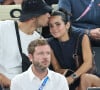 "Je vais être un peu émotif, je suis désolé. Il y a beaucoup de choses qui se mélangent", poursuit le double médaillé de bronze
 
Florent Manaudou et sa compagne Lola Duménil - Les célébrités en tribunes pendant l'épreuve de basketball de Demi-Finale opposant la France à l'Allemagne lors des Jeux Olympiques de Paris 2024 (JO) à l'Arena Bercy, à Paris, France, le 8 août 2024. © Jacovides-Perusseau/Bestimage