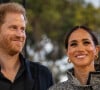 Alors qu'un contrat à 100 millions de dollars lie le couple Sussex avec Netflix, il n'y a guère que le documentaire "Harry & Meghan" qui a eu un retentissement à la hauteur. 
Le prince Harry, duc de Sussex et Meghan Markle, duchesse de Sussex, remettent un prix honorifique à Kevin Costner lors de son gala de charité One805 Live, près de Santa Barbara, le 22 septembre 2023