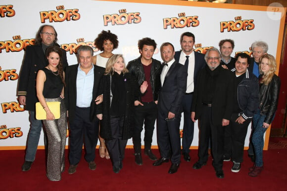 Alice David, Christian Clavier, Isabelle Nanty, Pierre-Francois Martin-Laval, Stefi Celma, Kev Adams, Arnaud Ducret, Raymond Bouchard - Premiere du film "Les Profs" au Grand Rex a Paris, le 9 avril 2013.