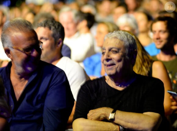 Plusieurs personnalités étaient présentes dans le public dont Enrico Macias
Exclusif - Enrico Macias - Les célébrités sont venues applaudir M.Polnareff lors de son concert à la citadelle de Saint-Tropez, le 13 août 2024. © Brun Jacob / Nice Matin / Bestimage 