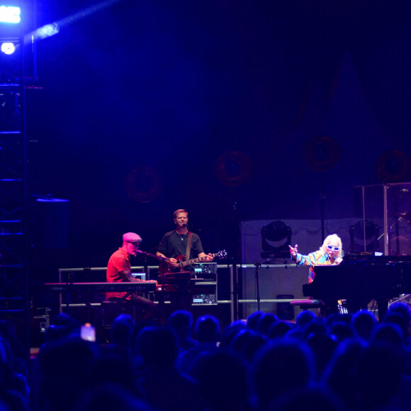 Exclusif - Michel Polnareff - Les célébrités sont venues applaudir M.Polnareff lors de son concert à la citadelle de Saint-Tropez, le 13 août 2024. © Brun Jacob / Nice Matin / Bestimage 