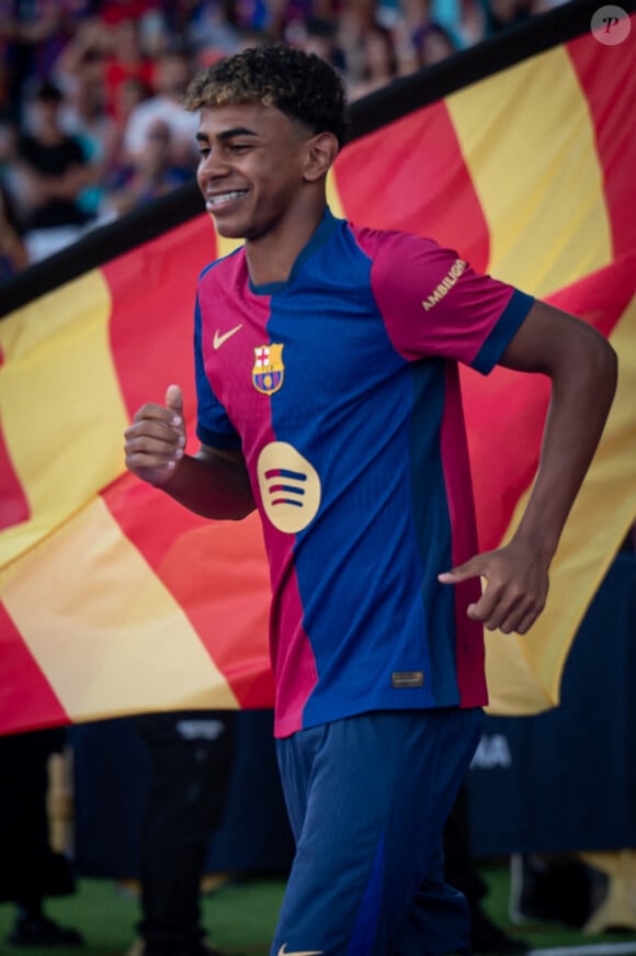 Lamine Yamal - Match de football Trophée Gamper : AS Monaco corrige le FC Barcelone 3 - 0 le 12 août 2024. © Felipe Mondino / Panoramic / Bestimage