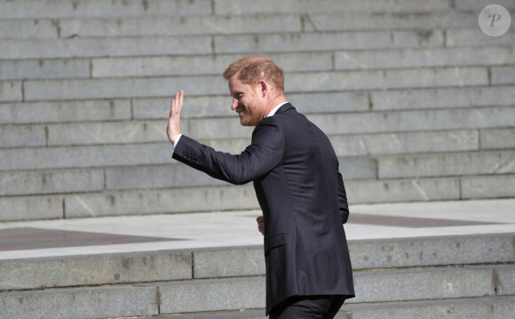 Mais le prince Harry a préféré dormir à l'hôtel !
Le prince Harry, duc de Sussex, arrive à la cathédrale St Paul de Londres pour assister au service d'action de grâce marquant le 10e anniversaire des Invictus Games, à Londres, au Royaume-Uni, le mercredi 8 mai 2024. Photo par Yui Mok/PA Wire/ABACAPRESS.COM