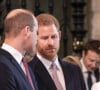 Les relations entre le prince Harry et le reste de sa famille sont toujours aussi glaciales.
Le prince William, le prince Harry, Meghan Markle et le roi Charles III, alors prince de Galles, au service du Commonwealth à l'abbaye de Westminster, à Londres, en 2019. Photo par Richard Pohle/The Times/PA Wire