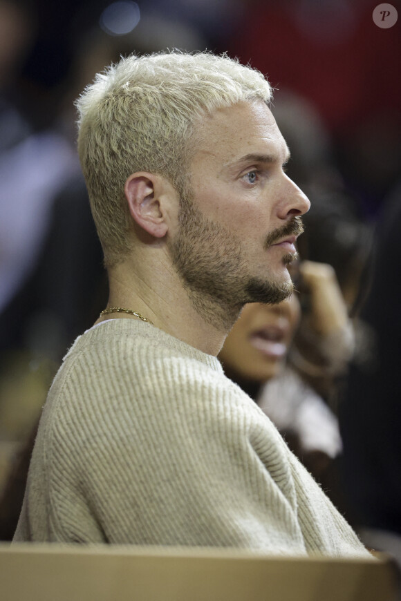 Matt Pokora - Championnat de France de Basket-Ball : Le SIG (Strasbourg Illkirch-Graffenstaden) l'emporte 89 - 86 face à Paris au stade Rhénus Sport à Strasbourg le 27 janvier 2024. © Elyxandro Cegarra / Panoramic / Bestimage 