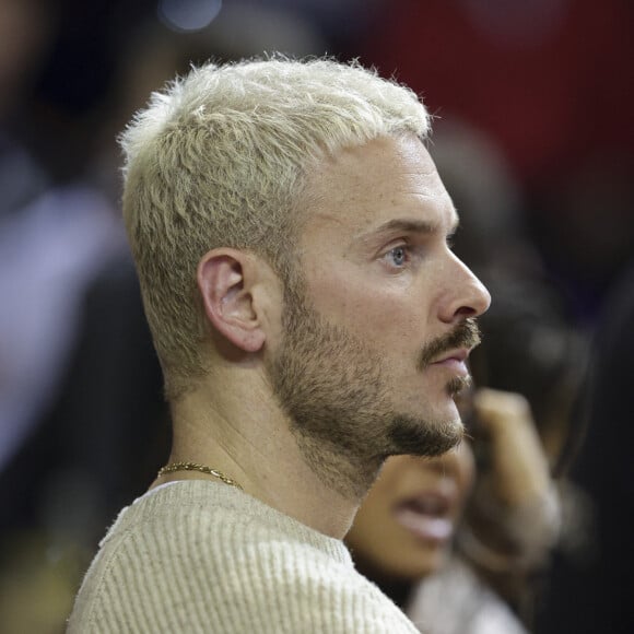 Matt Pokora - Championnat de France de Basket-Ball : Le SIG (Strasbourg Illkirch-Graffenstaden) l'emporte 89 - 86 face à Paris au stade Rhénus Sport à Strasbourg le 27 janvier 2024. © Elyxandro Cegarra / Panoramic / Bestimage 