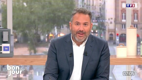 Bruce Toussaint a signé sa rentrée à la présentation de "Bonjour " sur TF1
Bruce Toussaint sur le plateau de "Bonjour !" sur TF1