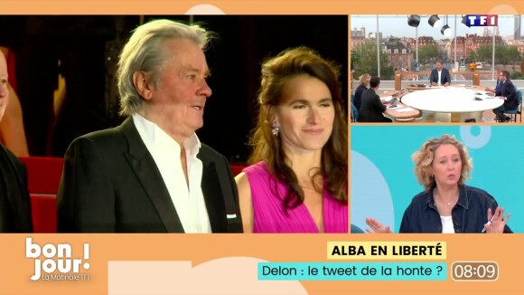 Alba Ventura s'est dite scandalisée par le tweet d'un élu communiste après la mort d'Alain Delon
Capture de la chronique d'Alba Ventura dans "Bonjour !" sur TF1