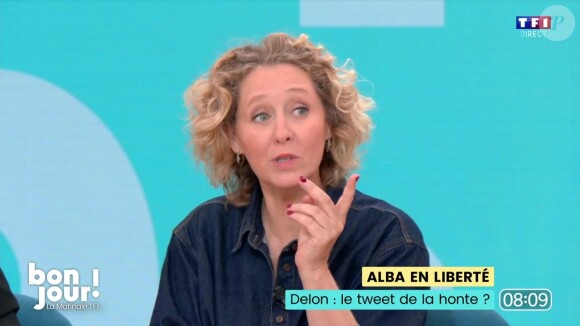 Pour sa première dans "Bonjour !", Alba Ventura s'est emportée contre un maire communiste après la disparition d'Alain Delon
Alba Ventura sur le plateau de "Bonjour !"