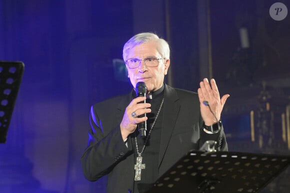 Monseigneur Jean-Michel di Falco Léandri - Concert "Amen" des Prêtres à l'église de la Madeleine à Paris, le 24 avril 2014.