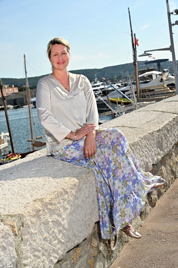 Exclusif - Luana Belmondo, la célèbre cheffe romaine, prend les commandes de la cuisine de Gioia, la célèbre table tropézino-italienne située à Saint-Tropez dont Jean-Roch est le propriétaire. Ici, elle est dans Saint-Tropez, le 7 mai 2023.