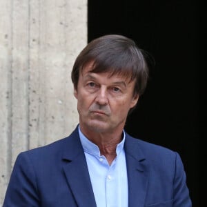 Passation de pouvoir entre le ministre de la Transition Ecologique et Solidaire, Nicolas Hulot et son successeur François de Rugy, au ministère de l'Ecologie, hôtel de Roquelaure, à Paris, le 4 septembre 2018. © Stéphane Lemouton / Bestimage