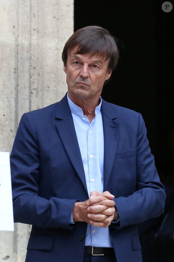 Passation de pouvoir entre le ministre de la Transition Ecologique et Solidaire, Nicolas Hulot et son successeur François de Rugy, au ministère de l'Ecologie, hôtel de Roquelaure, à Paris, le 4 septembre 2018. © Stéphane Lemouton / Bestimage