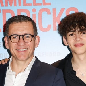 Dany Boon avec ses deux fils Elia et Mehdi et sa compagne Laurence Arné - Avant-première du film "La Famille Hennedricks" au Cinéma Pathé Beaugrenelle à Paris le 18 juin 2024. © Coadic Guirec/Bestimage