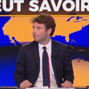 Benjamin Duhamel s'est installé chaque soir entre 18h50 et 20 heures sur BFMTV avec l'émission "Tout le monde veut savoir"
Benjamin Duhamel sur le plateau de "Tout le monde veut savoir"