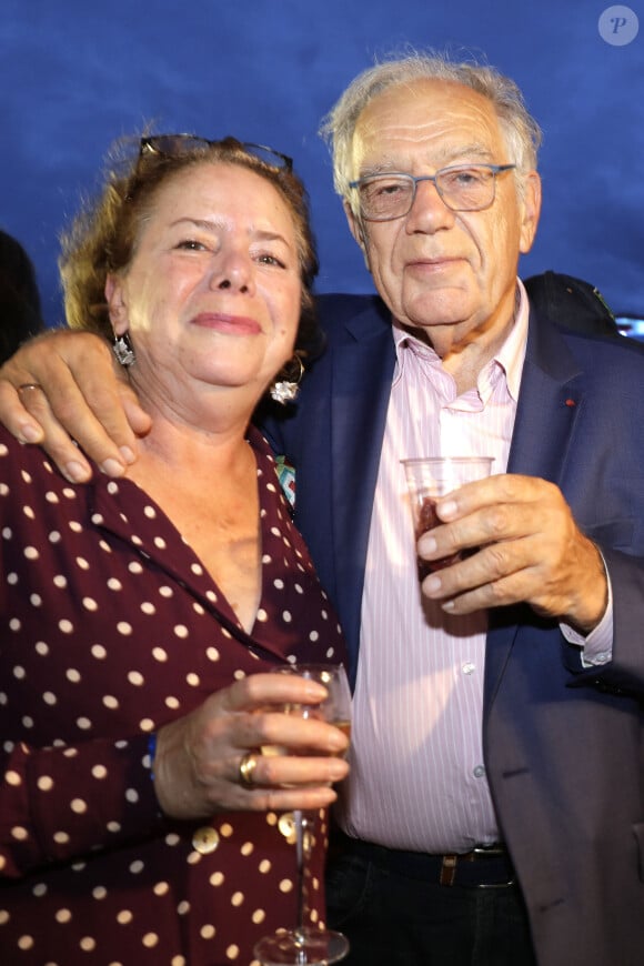 Michel Chevalet et sa compagne lors de l'ouverture de la Fête à Neuneu 2023, la fête foraine du bois de boulogne célèbre ses 40 ans, à Paris, France, le 1er septembre 2023.  © Cédric Perrin/Bestimage