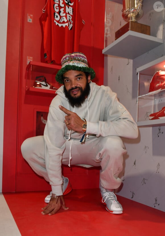 Joakim Noah - People au Club House NBA pour un match exhibition entre Tony Parker, Joakim Noah, Charles Leclerc, Pierre Gasly et Darko Peric à Paris le 20 janvier 2023. © Veeren/Bestimage