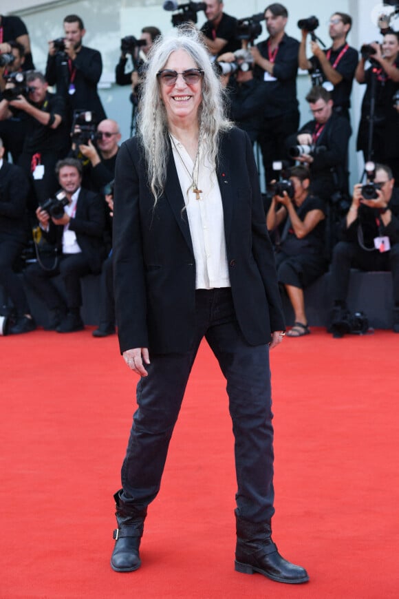 Patti Smith lors de la cérémonie d'ouverture de la 81ème édition du Festival de la Mostra de Venise, le 28 août 2024