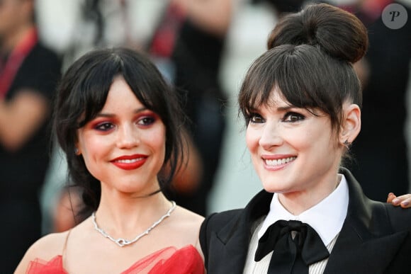 Jenna Ortega et Winona Ryder lors de la cérémonie d'ouverture de la 81ème édition du Festival de la Mostra de Venise, le 28 août 2024