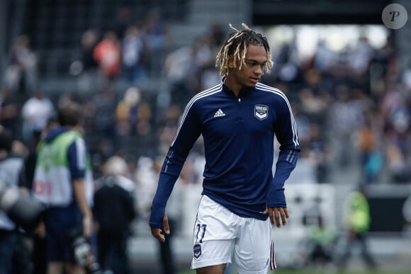 Echauffement de l'equipe des Girondins de Bordeaux - Sekou Mara (Girondins de Bordeaux) - Match de football Ligue 1 Uber Eats Angers Vs Bordeaux à Angers le 8 mai 2022 © Aurelien Morissard / Panoramic / Bestimage