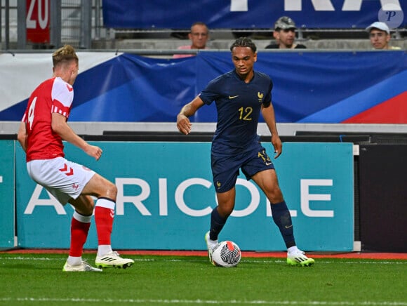 "J'étais en colère ! Il n'y avait pas hors-jeu", assure Audrey Crespo-Mara
 
Sekou Mara - Match amical de football U21 entre la France et le Danemark (4-1) au stade Marcel-Picot de Tomblaine, FRance, le 7 septembre 2023. France a gagné 4-1. © MAO/Panoramic/Bestimage