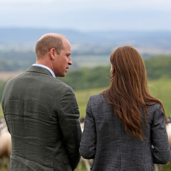 Le prince William et la princesse Kate (Middleton) de Galles en visite à l'association caritative We Are Farming Minds à Kings Pitt Farm à Hereford. Le 14 septembre 2023 