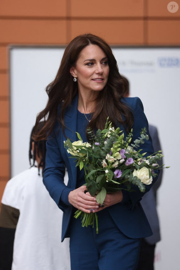 Catherine (Kate) Middleton, princesse de Galles, inaugure la nouvelle unité de chirurgie de jour pour enfants "Evelina" à l'hôpital Guy's et St Thomas de Londres, Royaume Uni, le 5 décembre 2023. 