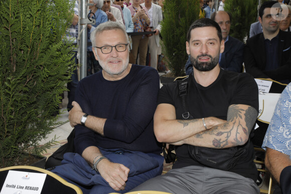 Exclusif - Laurent Ruquier et son compagnon Hugo Manos I - Inauguration de la place Line Renaud a Rueil-Malmaison. © Jlppa / Bestimage