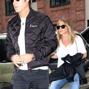 Jennifer Aniston et son mari Justin Theroux se baladent dans les rues de New York, le 28 septembre 2016 