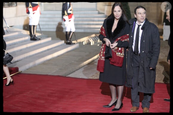 Philippe Vandel et Dorothée Ollieric - Dîner d'État en l'honneur du président irakien Jalal Talabani au Palais de l'Élysée à Paris 