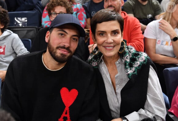 Cristina Cordula et son fils Enzo - People dans les tribunes du Rolex Paris Bercy Masters 1000 remporté par Novak Djokovic contre Grigor Dimitrov. © Veeren/Bestimage