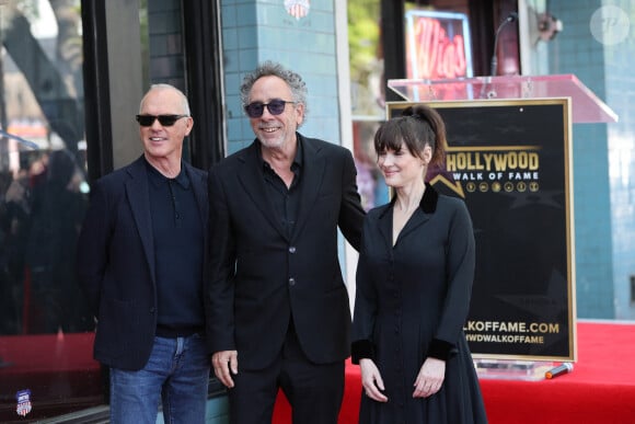 Michael Keaton et Winona Ryder à la cérémonie de remise de l'étoile Tim Burton sur le Hollywood Walk of Fame le 3 septembre 2024 à Los Angeles, CA
(Image de crédit : © Kay Blake/ZUMA Press Wire)