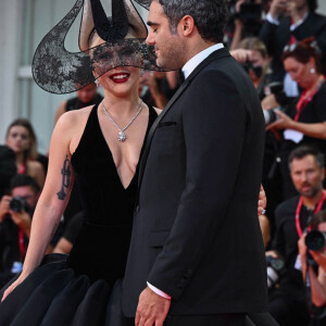 Venise, 81ème Mostra de Venise 2024 - huitième soirée. tapis rouge du film " Joker : folie à deux " Sur la photo : Lady Gaga et son petit ami Michael Polansky