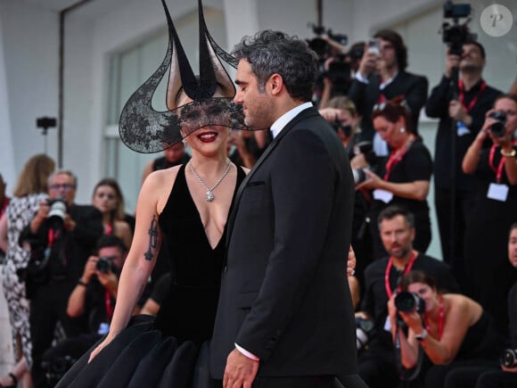 Venise, 81ème Mostra de Venise 2024 - huitième soirée. tapis rouge du film " Joker : folie à deux " Sur la photo : Lady Gaga et son petit ami Michael Polansky