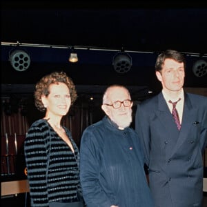 Lambert Wilson, Claudia Cardinale et l'Abbé Pierre.