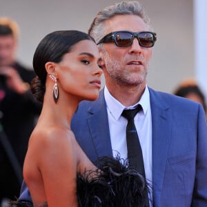 Vincent Cassel et sa femme Tina Kunakey - Red carpet du film "J'accuse" lors du 76ème Festival du Film de Venise, la Mostra à Venise en Italie le 30 Août 2019 