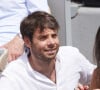 Agathe Lambret et Benjamin Duhamel - Célébrités dans les tribunes de la finale Dames des Internationaux de Tennis de Roland Garros à Paris le 8 juin 2024. © Jacovides-Moreau/Bestimage