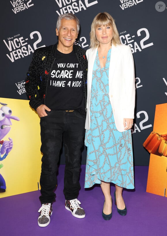 Nagui et sa femme Mélanie Page - Avant-première du film "Vice-versa 2" au cinéma Le Grand Rex à Paris le 16 juin 2024. © Coadic Guirec/Bestimage